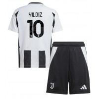 Juventus Kenan Yildiz #10 Hemmatröja Barn 2024-25 Kortärmad (+ Korta byxor)